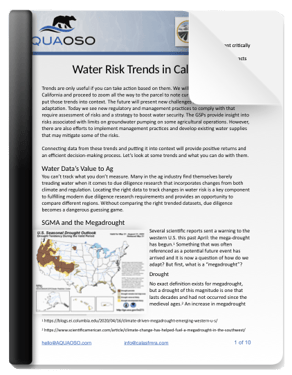 California Water Risk Trends eBook Thumbnail